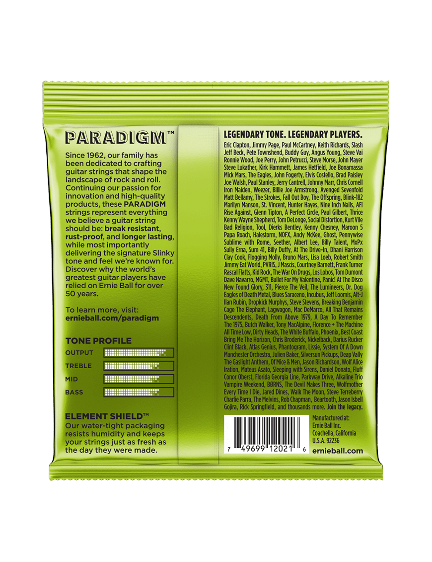Ernie Ball® 2021 10-46 PARADIGM Cuerdas Guitarra Eléctrica Regular Slinky®
