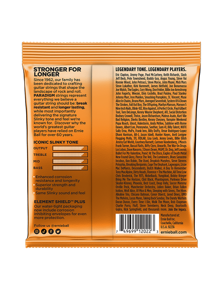 Ernie Ball® 2022 9-46 PARADIGM Cuerdas Guitarra Eléctrica Hybrid Slinky®