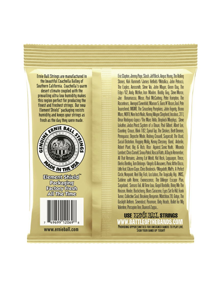 Ernie Ball® 2069 28-42 Cuerdas Guitarra Clásica Nylon EARTHWOOD Clear & Gold Ball End