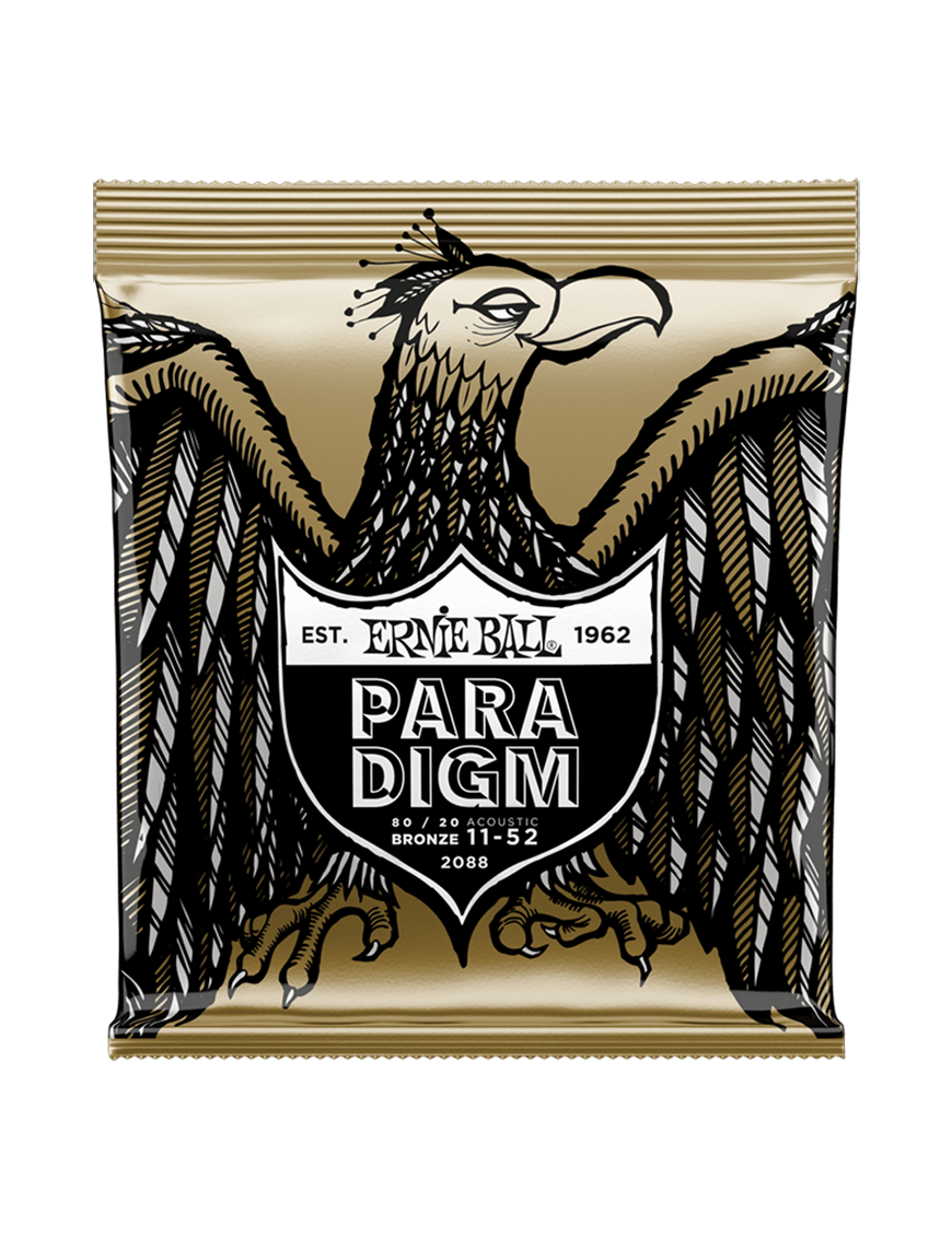 Ernie Ball® 2088 11-52 PARADIGM Cuerdas Guitarra Acústica Light BRONZE 80/20