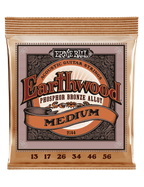 Ernie Ball® 2144 13-56 Earthwood Cuerdas Guitarra Acústica Medium Phosphor Bronze