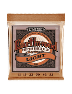 Ernie Ball® 2148 11-52 Earthwood Cuerdas Guitarra Acústica Light Phosphor Bronze