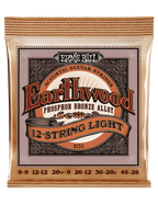 Ernie Ball® 2153 9-46 Earthwood Cuerdas Guitarra Acústica 12 Cuerdas Light Phosphor Bronze