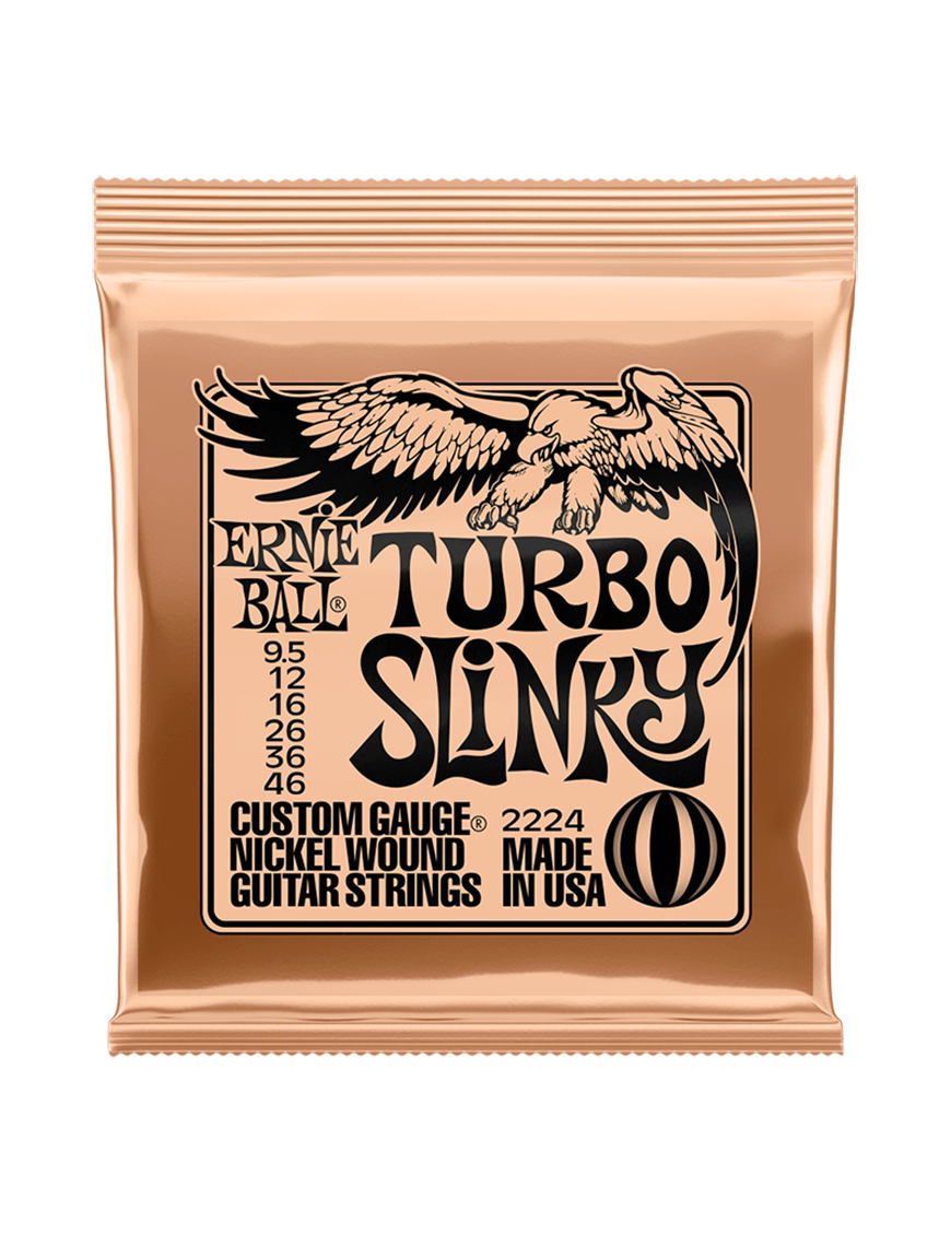 Ernie Ball® 2224 9.5-46 Slinky® Cuerdas Guitarra Eléctrica Turbo Nickel