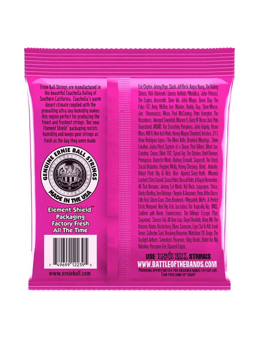 Ernie Ball® 2239 9-42 RPS Cuerdas Guitarra Eléctrica Super Slinky® NICKEL