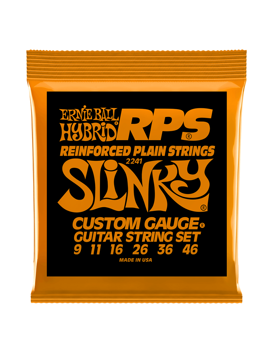 Ernie Ball® 2241 9-46 RPS Cuerdas Guitarra Eléctrica Hybrid Slinky® NICKEL