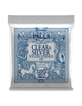 Ernie Ball® 2403 28-42 Ernesto Palla Cuerdas Guitarra Clásica Nylon Tensión Media CLEAR & SILVER