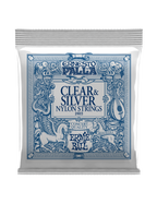 Ernie Ball® 2403 28-42 Ernesto Palla Cuerdas Guitarra Clásica Nylon Tensión Media CLEAR & SILVER