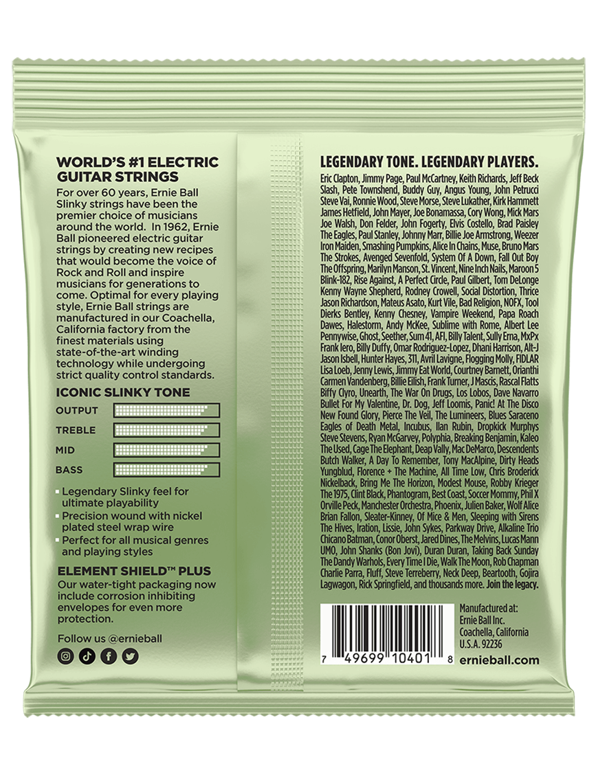 Ernie Ball® 2618 12-56 Slinky® Cuerdas Guitarra Eléctrica Magnum Nickel