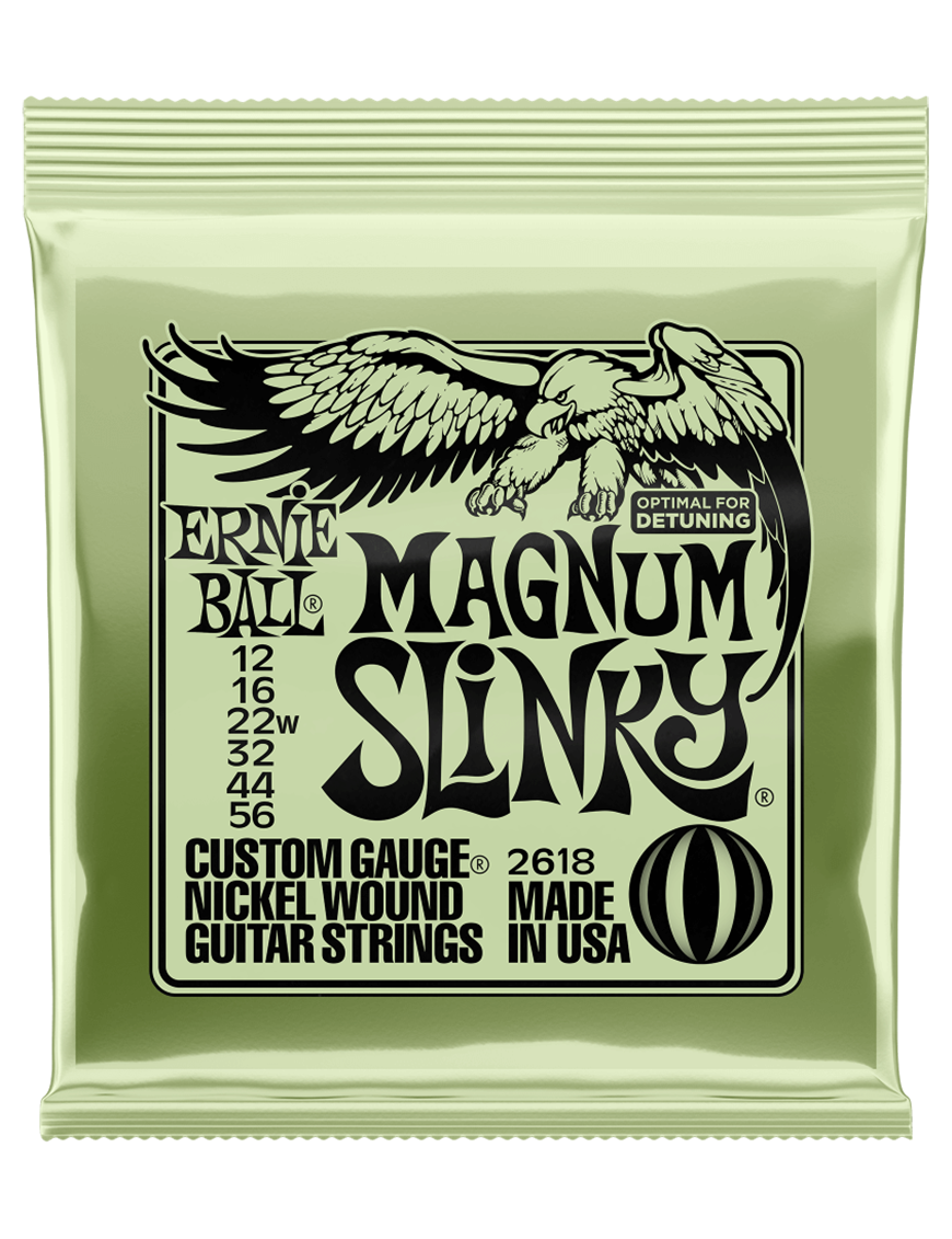 Ernie Ball® 2618 12-56 Slinky® Cuerdas Guitarra Eléctrica Magnum Nickel