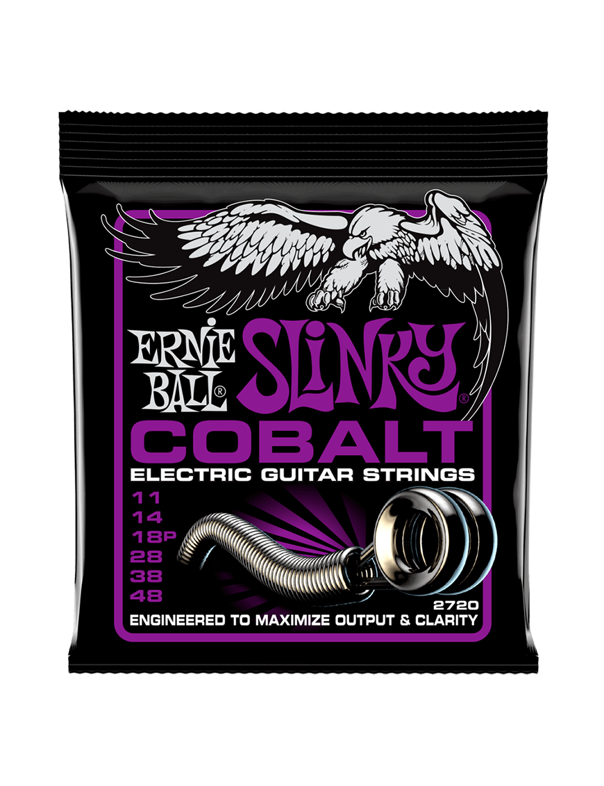 Ernie Ball® 2720 11-48 Cobalt Slinky® Cuerdas Guitarra Eléctrica Power