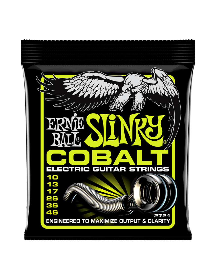 Ernie Ball® 2721 10-46 Cobalt Slinky® Cuerdas Guitarra Eléctrica Regular