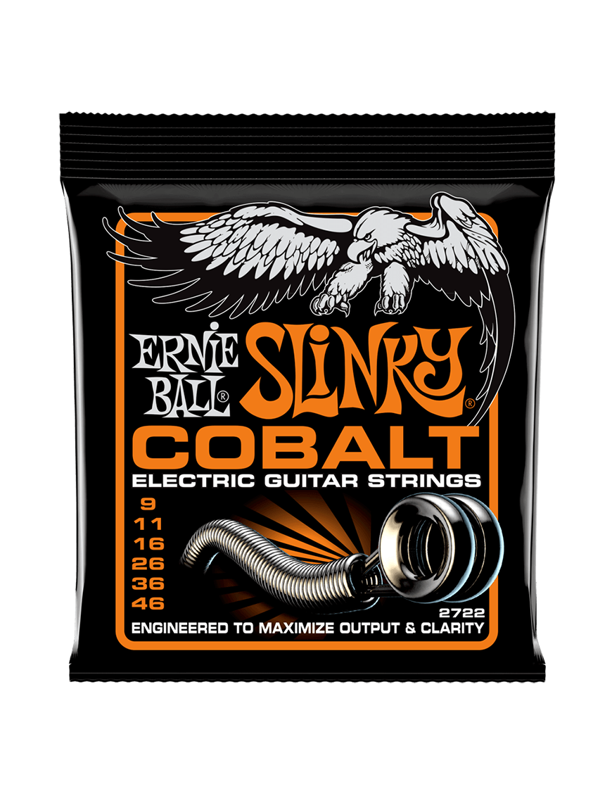 Ernie Ball® 2722 9-46 Cobalt Slinky® Cuerdas Guitarra Eléctrica Hybrid