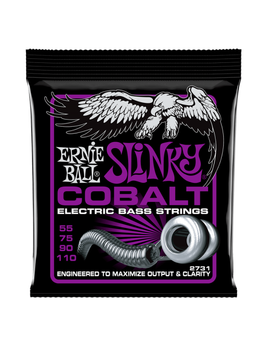 Ernie Ball® 2731 55-110 Cobalt Slinky® Cuerdas Bajo Eléctrico Power