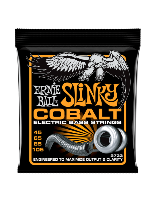 Ernie Ball® 2733 45-105 Cobalt Slinky® Cuerdas Bajo Eléctrico Hybrid