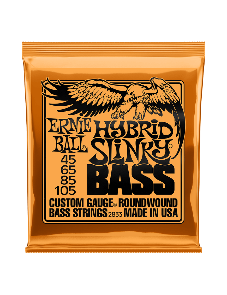 Ernie Ball® 2833 45-105 Slinky® Cuerdas Bajo Eléctrico Hybrid Nickel