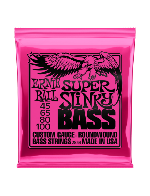 Ernie Ball® 2834 45-100 Slinky® Cuerdas Bajo Eléctrico Super Nickel