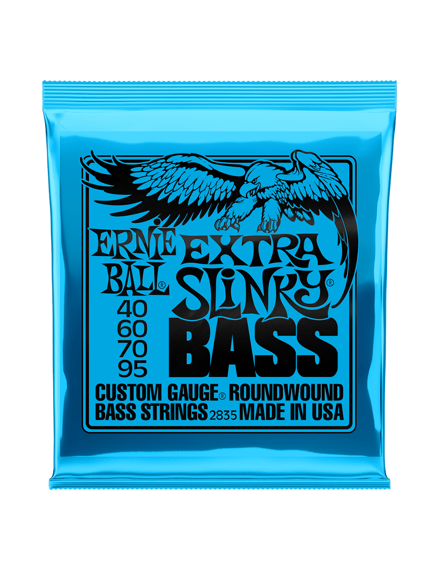 Ernie Ball® 2835 40-95 Slinky® Cuerdas Bajo Eléctrico Extra Nickel