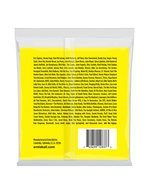 Ernie Ball® 2837 20-90 Short-Scale Slinky® Cuerdas Bajo Eléctrico 6 Cuerdas Nickel