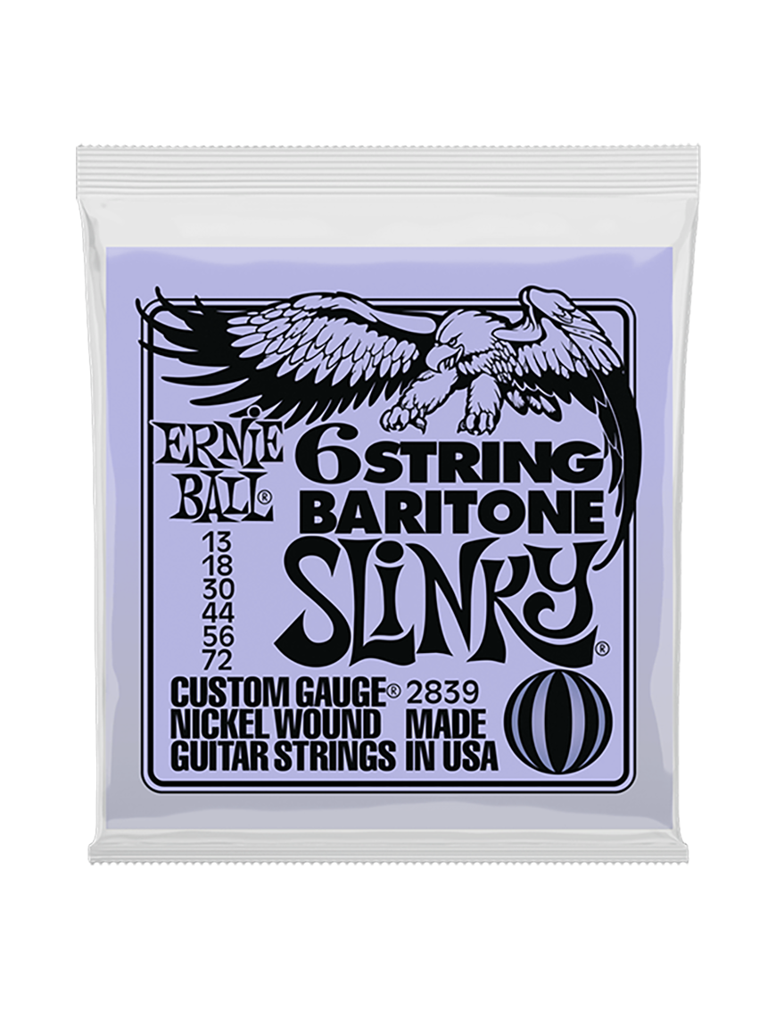 Ernie Ball® 2839 13-72 Barítono Slinky® Cuerdas Guitarra Eléctrica