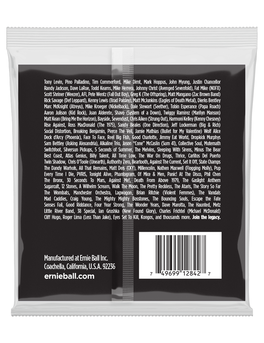Ernie Ball® 2842 50-105 Slinky® Cuerdas Bajo Eléctrico Regular Steel