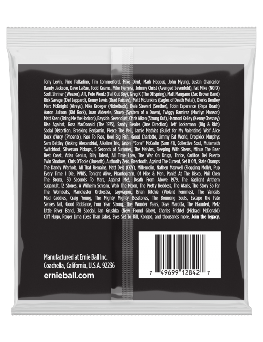 Ernie Ball® 2842 50-105 Slinky® Cuerdas Bajo Eléctrico Regular Steel