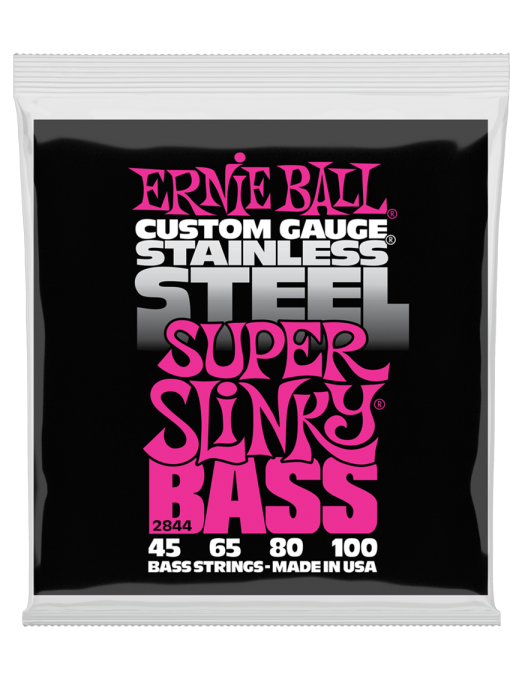 Ernie Ball® 2844 45-100 Slinky® Cuerdas Bajo Eléctrico Super Steel