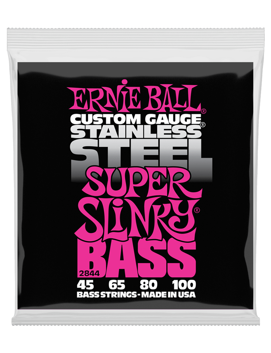 Ernie Ball® 2844 45-100 Slinky® Cuerdas Bajo Eléctrico Super Steel