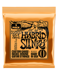 Ernie Ball® 3222 9-46 3Pack Hybrid Slinky® Cuerdas Guitarra Eléctrica Nickel