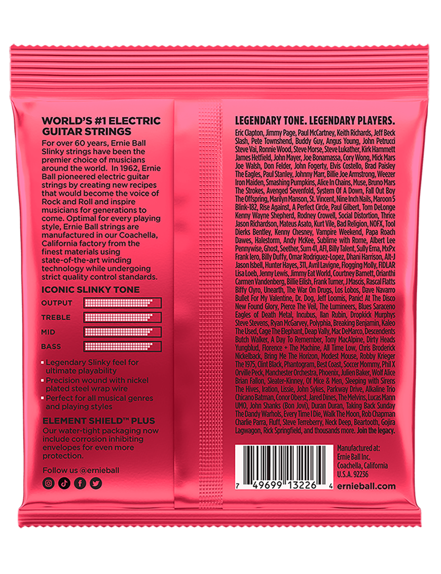Ernie Ball® 3226 11-52 3Pack Burly Slinky® Cuerdas Guitarra Eléctrica Nickel