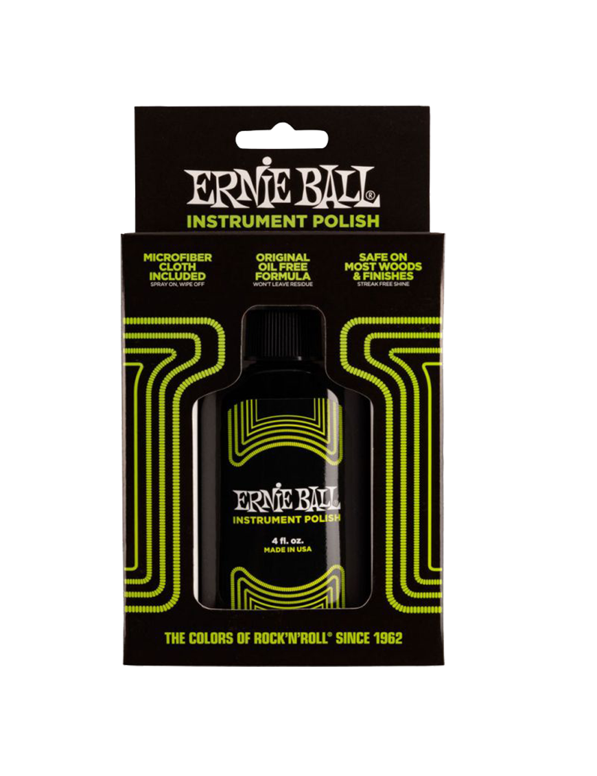 ERNIE BALL® 4222 Limpieza Guitarra Bajo Pulidor 118 ml + Paño Microfibra