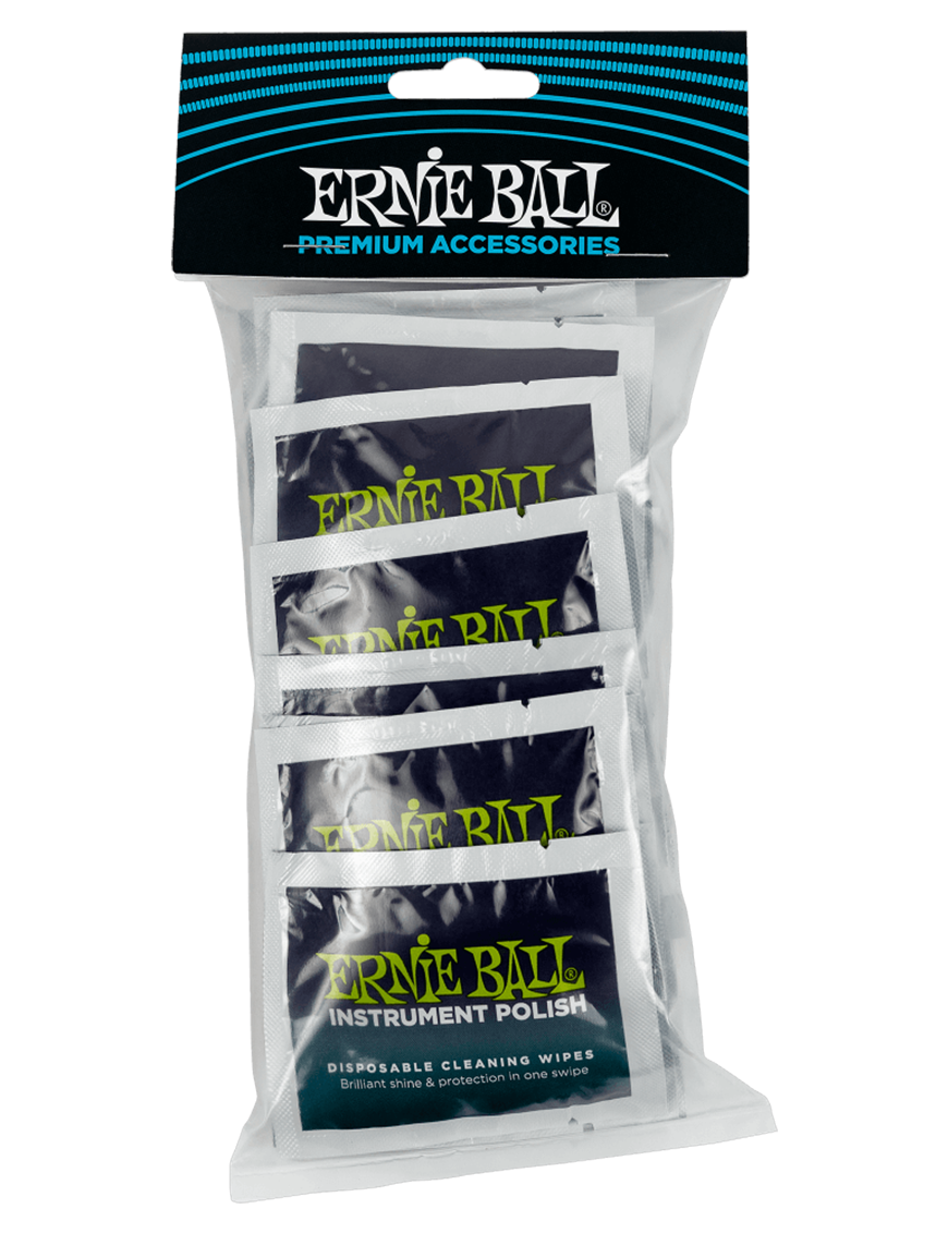 ERNIE BALL® 4248 Limpieza Instrumentos Guitarras Bajos Pulidor Pack: 20 Sachet
