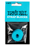 ERNIE BALL® 5619 Bloqueo de Correa Azul Set: 4 Unidades