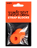ERNIE BALL® 5620 Bloqueo de Correa Red Set: 4 Unidades