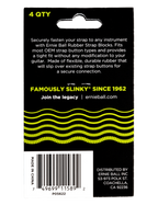 ERNIE BALL® 5622 Bloqueo de Correa Green Set: 4 Unidades