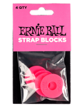 ERNIE BALL® 5623 Bloqueo de Correa Pink Set: 4 Unidades