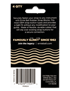 ERNIE BALL® 5620 Bloqueo de Correa Cream Set: 4 Unidades