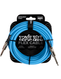 Ernie Ball® 6417 Blue Flex Cables Instrumentos Plug ¼" Recto a Plug ¼" Recto| 6.10Mt