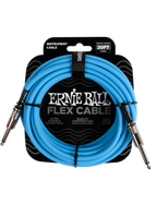 Ernie Ball® 6417 Blue Flex Cables Instrumentos Plug ¼" Recto a Plug ¼" Recto| 6.10Mt