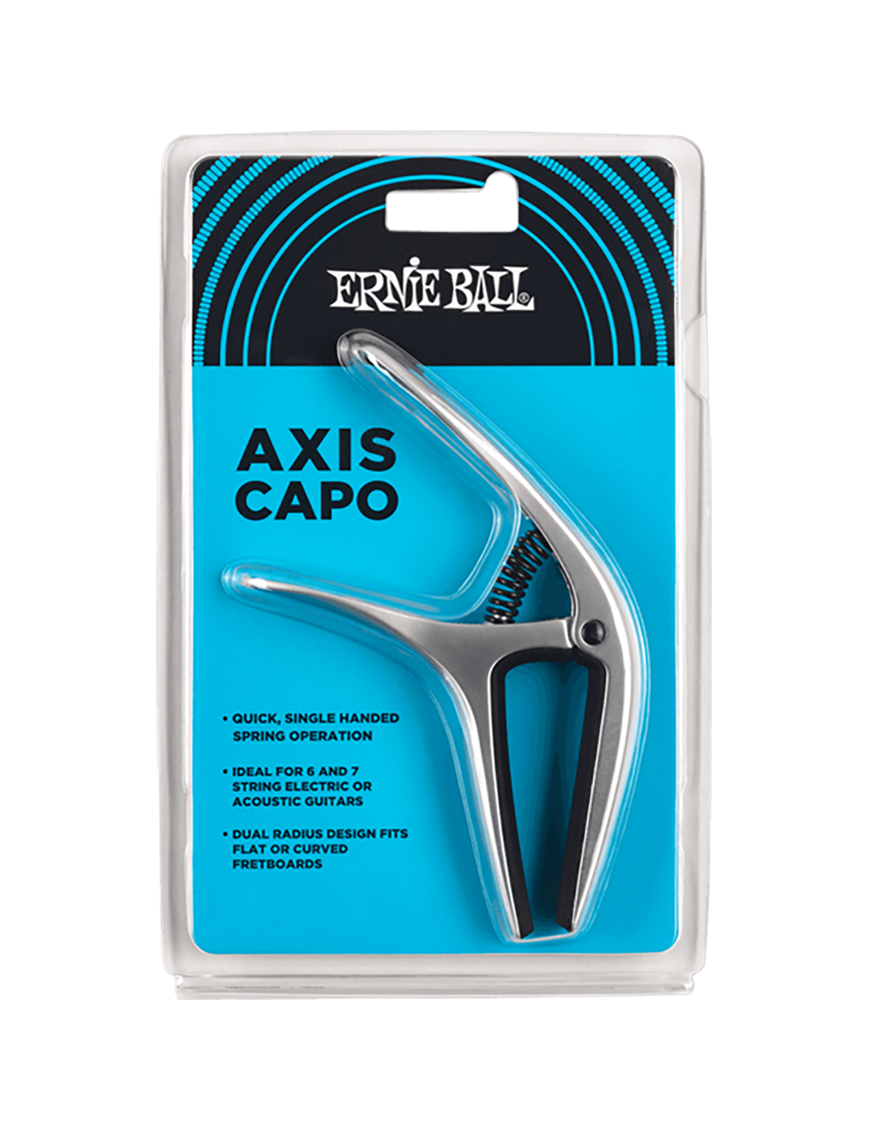 Ernie Ball® 9601 Cejillos Axis Capo Silver