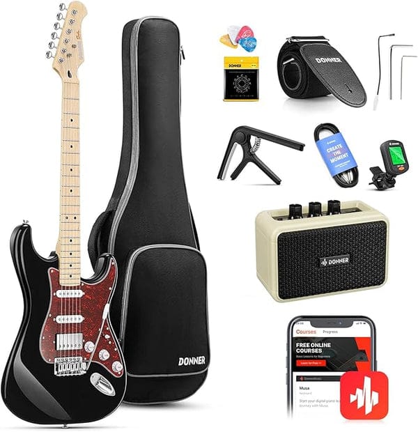 Donner Dst-152 Kit De Guitarra Eléctrica Con Amplificador