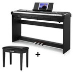 Donner DEP-20 Piano digital vertical de 88 teclas con pedal triple