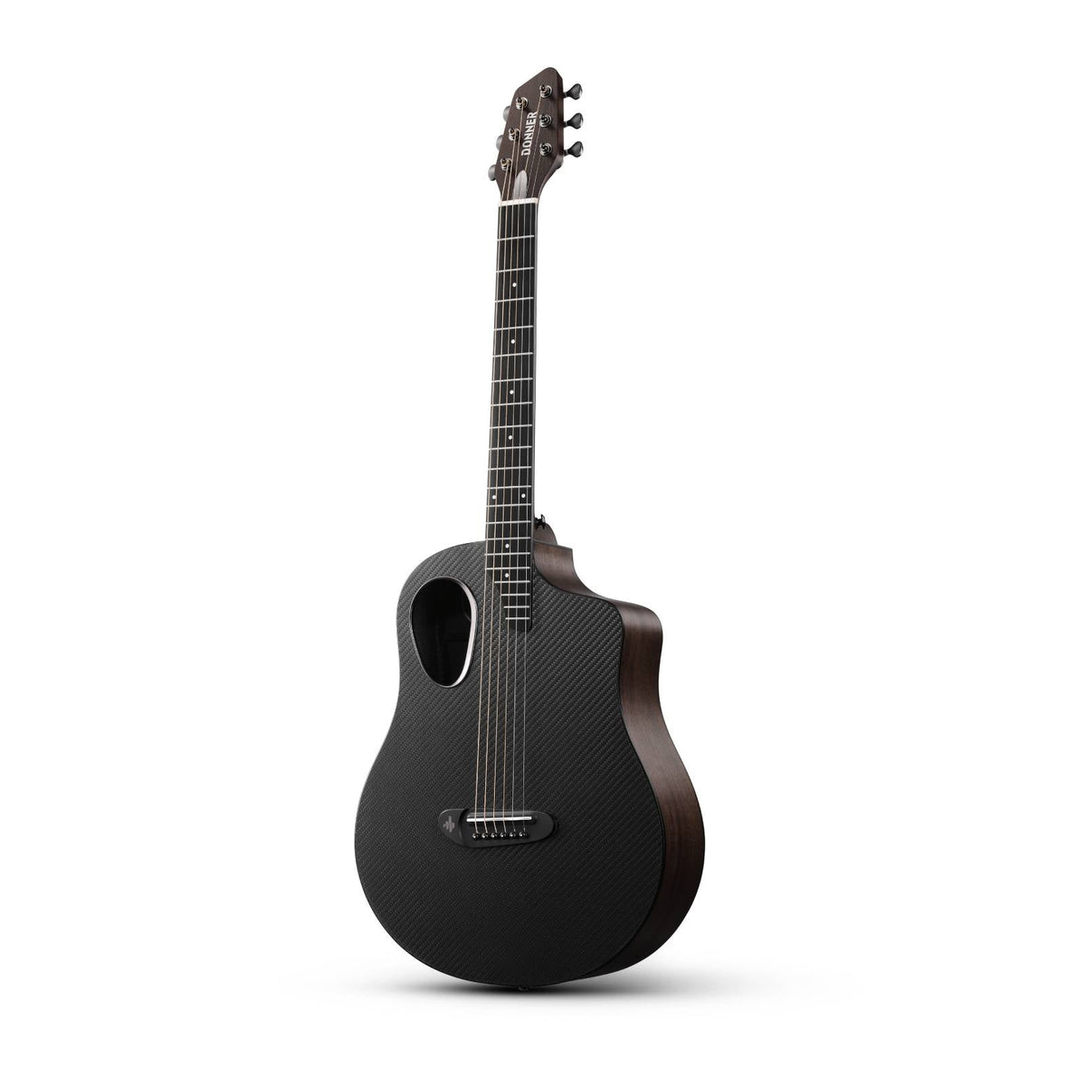 Donner RISING-G1 Guitarra acústica de viaje de 38 pulgadas negra