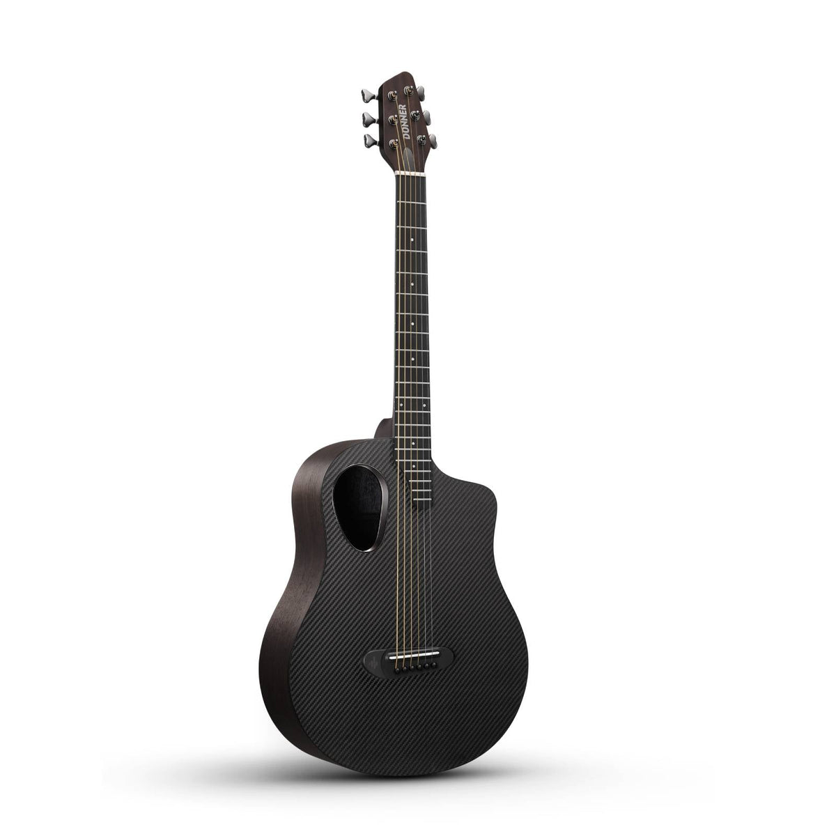 Donner RISING-G1 Guitarra acústica de viaje de 38 pulgadas negra