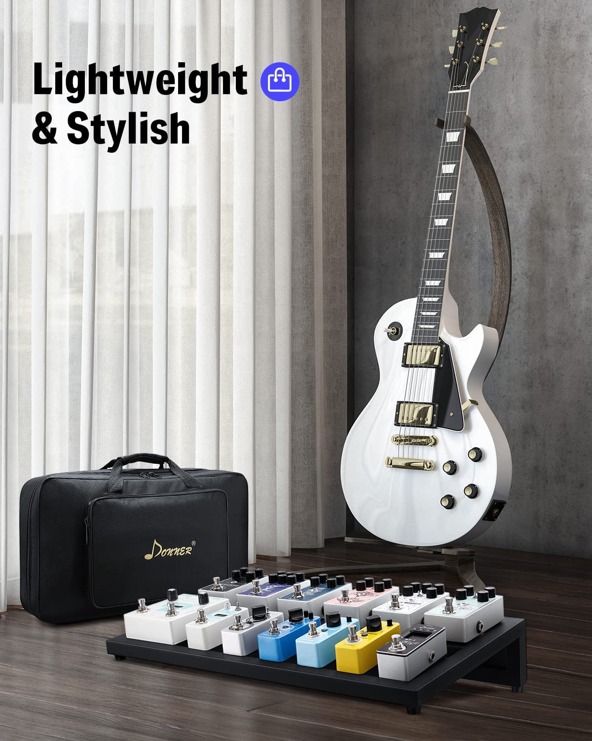 Donner DB-3 Pedalboard de aluminio de 45 × 30 cm