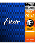 Elixir® 12027 9-46 NANOWEB® Cuerdas Guitarra Eléctrica Recubiertas Custom Light Nickel Plated Steel
