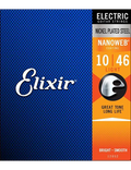 Elixir® 12052 10-46 NANOWEB® Cuerdas Guitarra Eléctrica Recubierta Light Nickel Plated Steel
