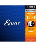 Elixir 12102 Cuerdas Guitarra Eléctrica 6 Cuerdas Recubiertas 11-49 Medium Nickel Plated Steel Nanoweb