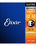 Elixir® 12152 12-52 NANOWEB® Cuerdas Guitarra Eléctrica Recubiertas Heavy Nickel Plated Steel
