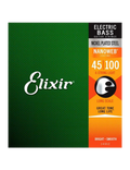 Elixir® 14052 45-100 NANOWEB® Cuerdas Bajo Eléctrico Recubiertas Light Nickel Plated Steel